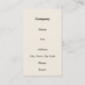 Feuer-Atmensüdwestwüsten-Drachen Visitenkarte (Rückseite)