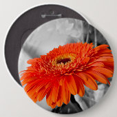 Feuer auf Blättern Button (Vorne & Hinten)