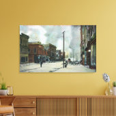 Feuer auf der dritten Straße, Erdbeben von 1906 Leinwanddruck (Insitu (Wohnzimmer))