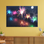 Feuer auf der Wasserkanvas-Printwerbung Leinwanddruck (Insitu (Wohnzimmer))