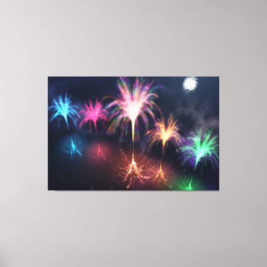 Feuer auf der Wasserkanvas-Printwerbung Leinwanddruck (Vorderseite)