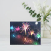Feuer auf der Wasserpostkarte Postkarte (Stehend Vorderseite)