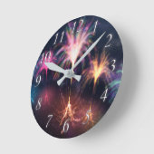 Feuer auf der Wasseruhr Runde Wanduhr (Winkel)