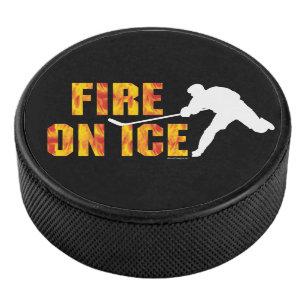 Feuer auf Eis (Hockey) Eishockey Puck