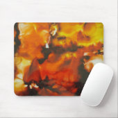 Feuer auf Glas Mousepad (Mit Mouse)