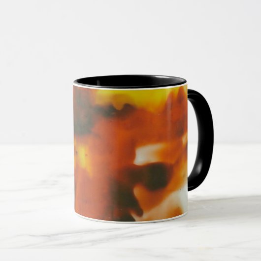 Feuer auf Tasse aus Glas (VorderseiteRechts)