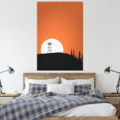 Feuer Ausblick Tower Sunset Leinwanddruck (Insitu (Schlafzimmer))