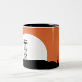 Feuer Ausblick Tower Sunset Zweifarbige Tasse (Mittel)