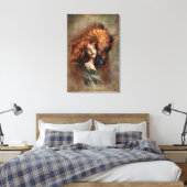 FEUER - Ausgepackte Canvas Leinwanddruck (Insitu (Schlafzimmer))