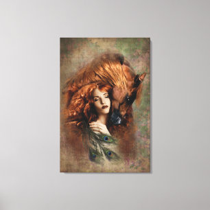FEUER - Ausgepackte Canvas Leinwanddruck