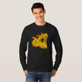 Feuer Baggerlader Bagger Bauarbeiter Ex T-Shirt (Vorne ganz)