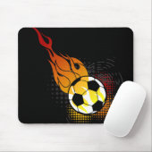 Feuer-Ball-Fußball Mousepad (Mit Mouse)