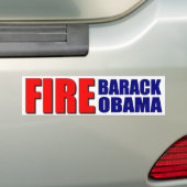 Feuer Barack Obama Autoaufkleber (Auf Auto)