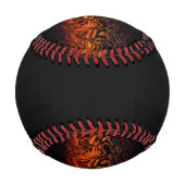 Feuer - Baseball-Design 3 Baseball (Rückseite)