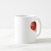 Feuer Baseball Kaffeetasse (VorderseiteRechts)