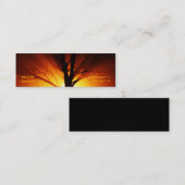 Feuer-Baum Mini Visitenkarte (Vorne/Hinten)