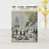 Feuer beleuchtet, um die Sommersonnenwende herein Karte (Gelbe Blume)