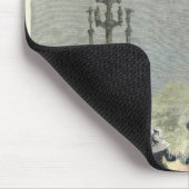 Feuer beleuchtet, um die Sommersonnenwende herein Mousepad (Ecke)