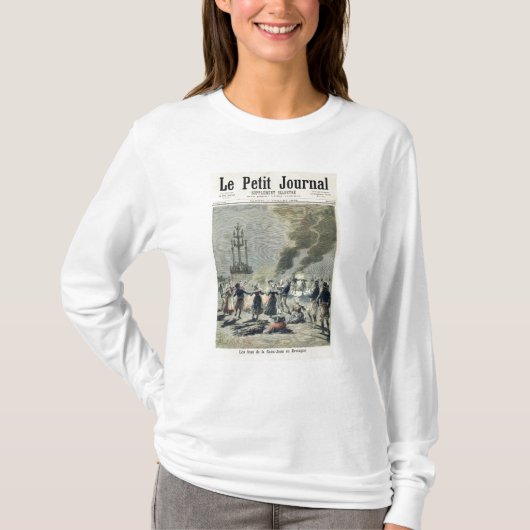 Feuer beleuchtet, um die Sommersonnenwende herein T-Shirt (Vorderseite)