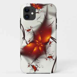 Feuer-Blumen-u. Aschen-abstraktes Fraktal Case-Mate iPhone Hülle