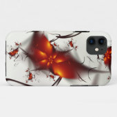 Feuer-Blumen-u. Aschen-abstraktes Fraktal Case-Mate iPhone Hülle (Rückseite (Horizontal))