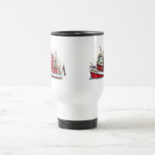 Feuer-Boots-Reise-Tasse Reisebecher (Mittel)