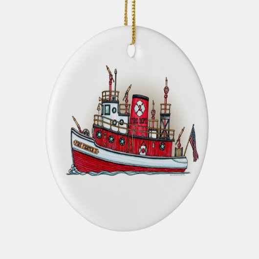 Feuer-Boots-Verzierung Keramikornament (Rechts)