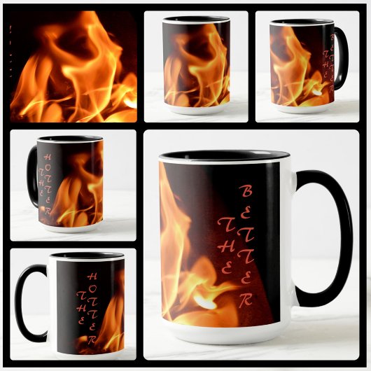 Feuer brennen Flammen umso besser Tasse