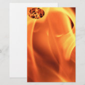 Feuer Briefpapier (Vorne/Hinten)