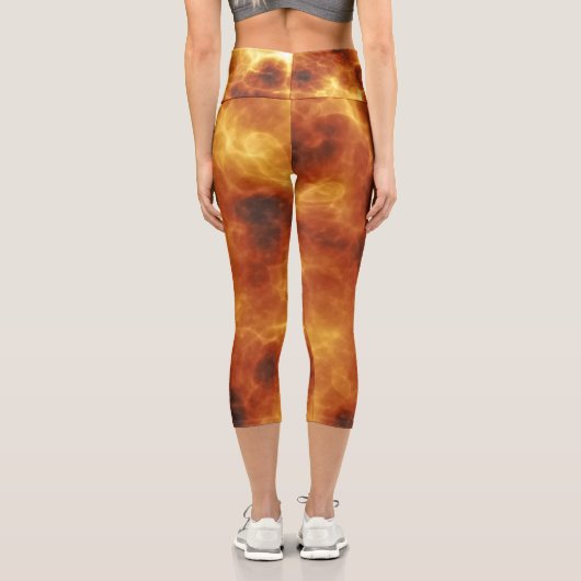 Feuer Capri Leggings (Rückseite)