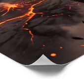 Feuer-Chimäre-Mythos-Caldera-Kunst Poster (Ecke)