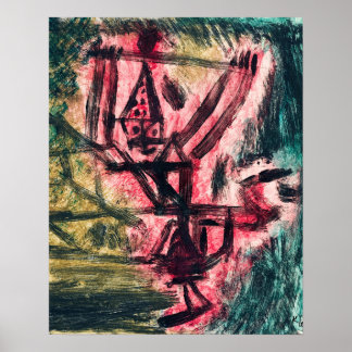 Feuer Clown I (Feuergefecht), (1921) von Paul Klee Poster