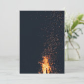 Feuer Dankeskarte (Stehend Vorderseite)