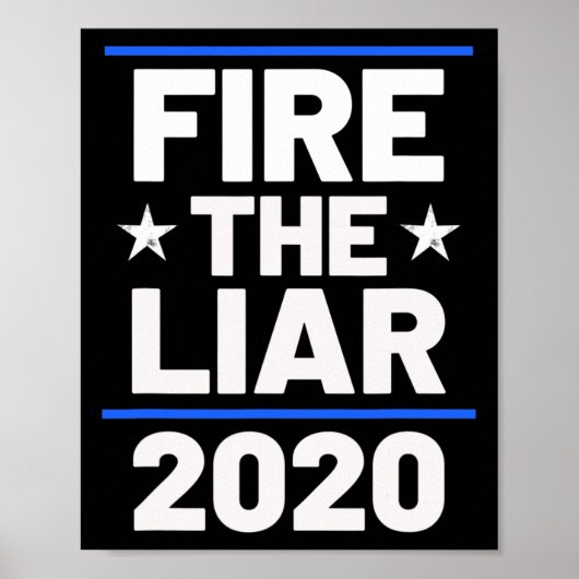 Feuer dem Lügner Poster (Vorne)
