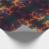Feuer der Götter Geschenkpapier (Ecke)