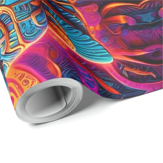 Feuer der Götter Geschenkpapier (Rolleneckpunkt)