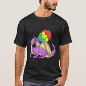 Feuer des Drache-LGBT, das homosexuelles lustiges T-Shirt (Vorderseite)