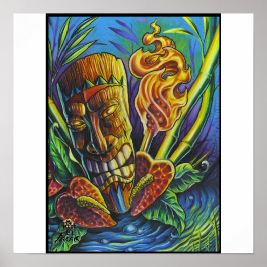 Feuer des Gottes von Tiki Poster (Vorne)