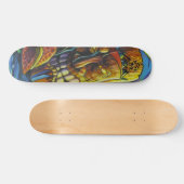 Feuer des Tiki Gottes Skateboard (Horizontal)