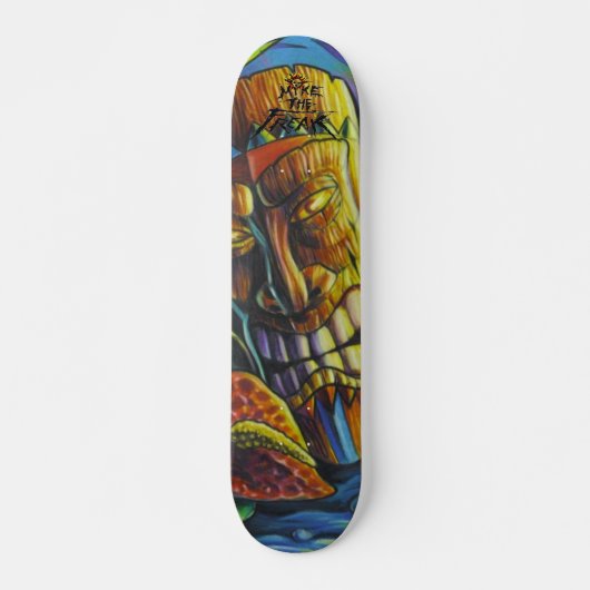 Feuer des Tiki Gottes Skateboard (Vorne)