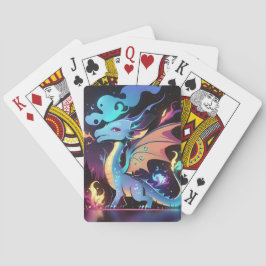 Feuer des verzauberten Drachen Spielkarten