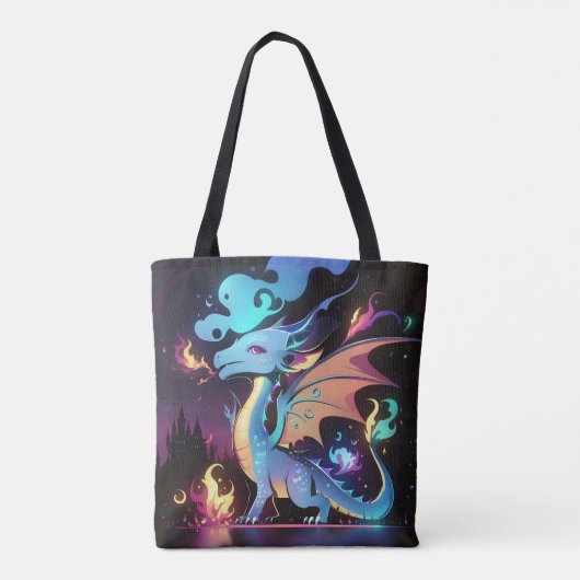 Feuer des verzauberten Drachen Tasche (Rückseite)