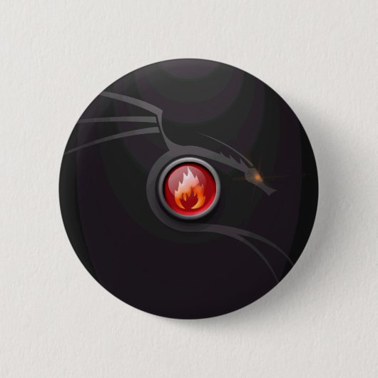 Feuer-Drache Button (Vorderseite)