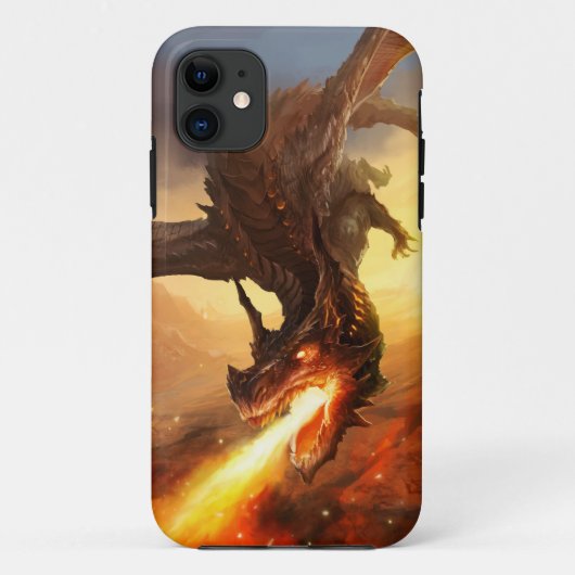 Feuer-Drache Case-Mate iPhone Hülle (Rückseite)