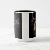 Feuer-Drache-Email-Kunst Zweifarbige Tasse (Mittel)