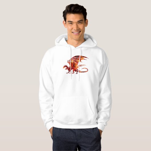 Feuer-Drache Hoodie (Vorne ganz)