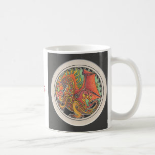 Feuer-Drache Kaffeetasse