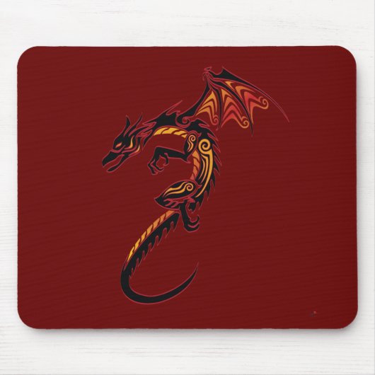 Feuer-Drache Mousepad (Vorne)