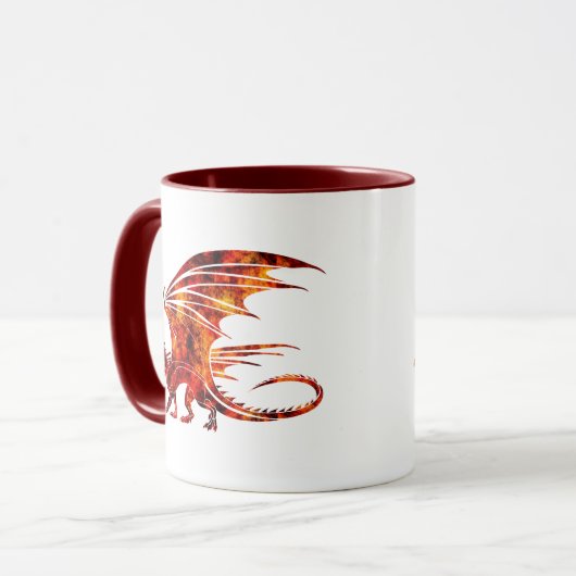 Feuer-Drache Tasse (Vorderseite Links)