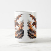 Feuer-Drache Tasse | Flammender Drache Akzent Kaff (Mittel)